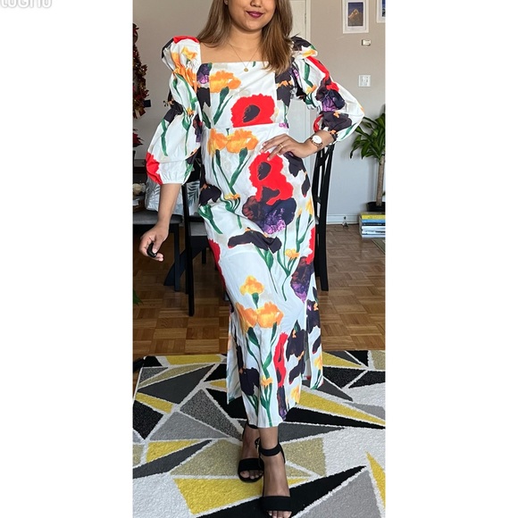 NWT floral maxi/midi - Picture 4 of 14
